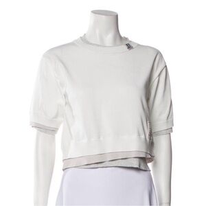 NWT Maison Mihara Yasuhiro Short Sleeve Layered Crop